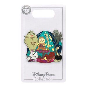 Disney Parks Beauty and the Beast Cogsworth Lumiere Mrs Potts Chip Family Pin